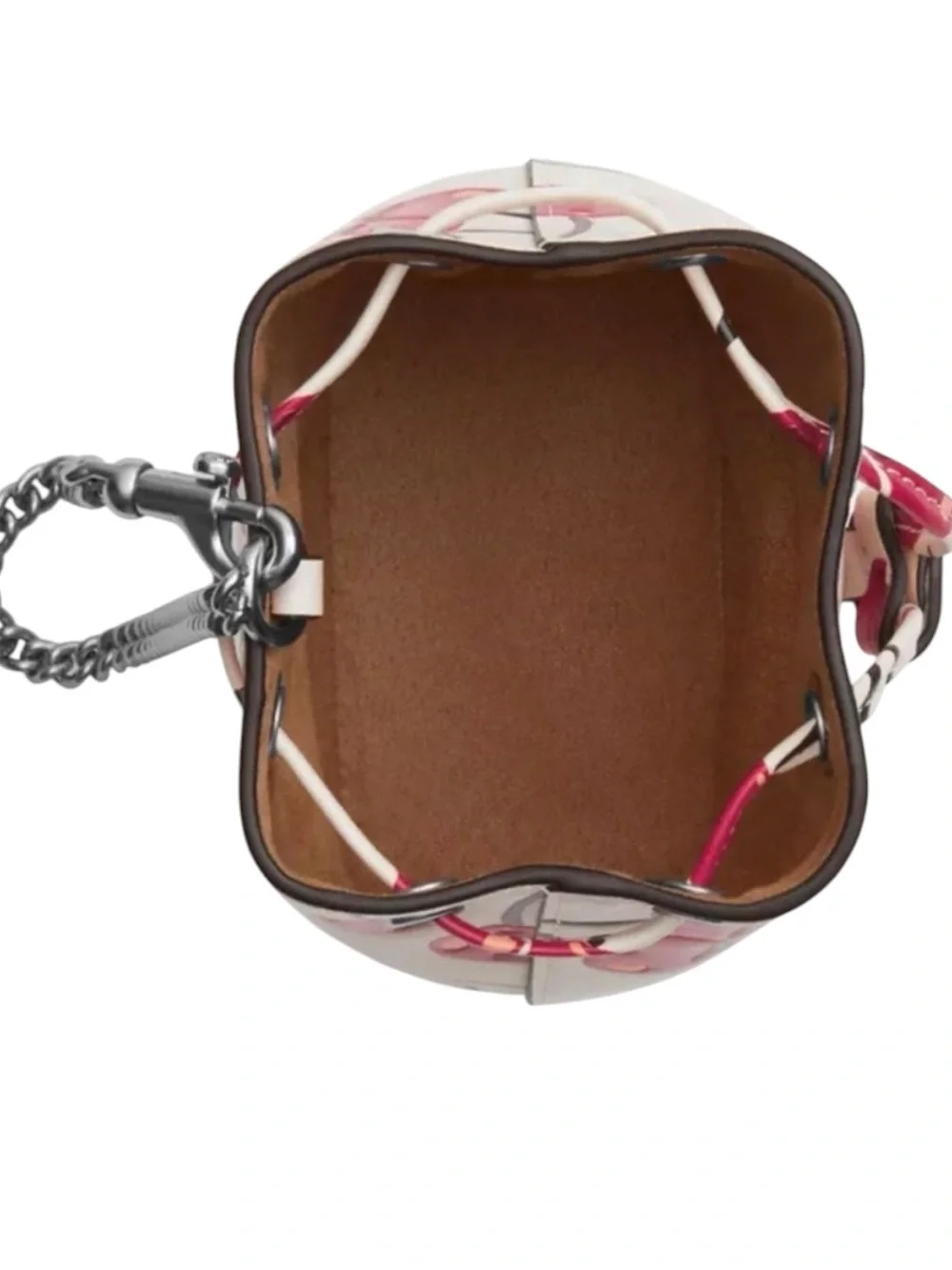 COACH Drawstring Wristlet with Cherry Print